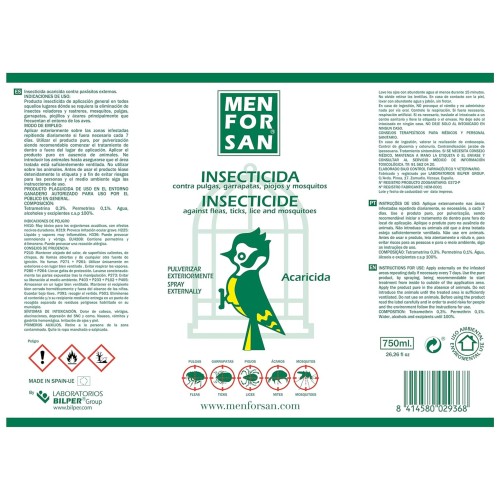 Menforsan Bird Insecticide 750ml Effective Pest Control