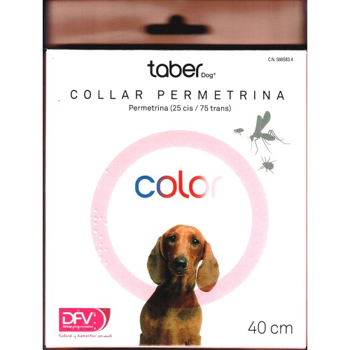 Taberdog Collar Permethrin 40cm Blue