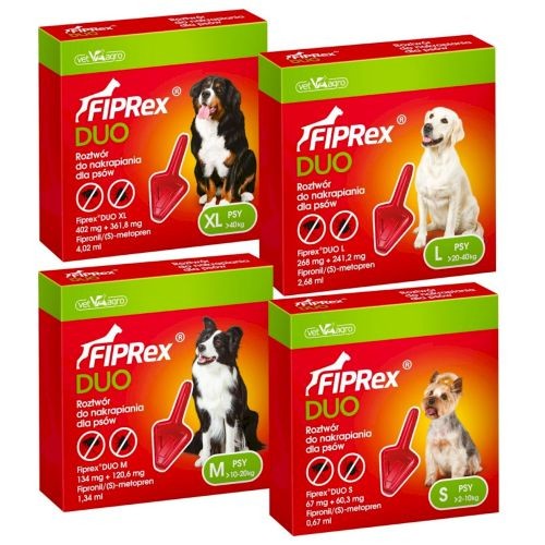 Fiprex Duo Pipettes for Medium Dogs 10-20kg