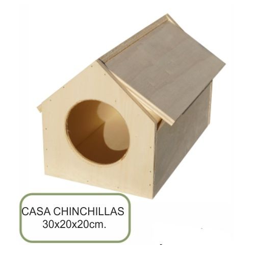 Casa Acogedora de Contrachapado para Chinchillas