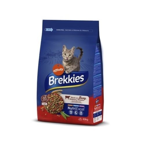 Alimento para Gatos Brekkies con Buey 3,5 Kg