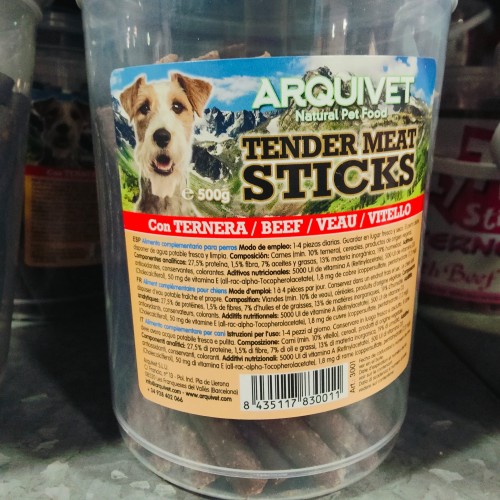 Tender Meat Sticks Beef Treat for Dogs 500g