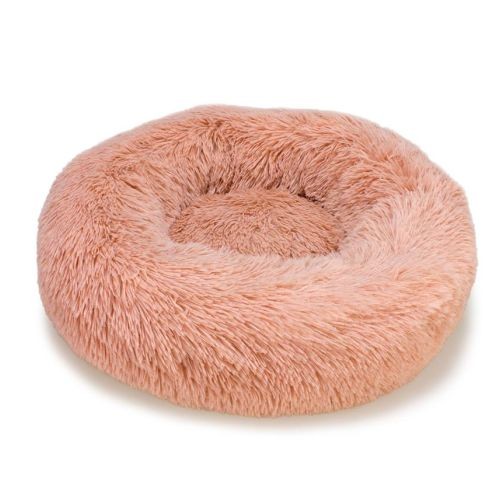 Soft Round Pet Bed Pink 50cm