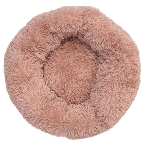 Soft Round Pet Bed Pink 50cm