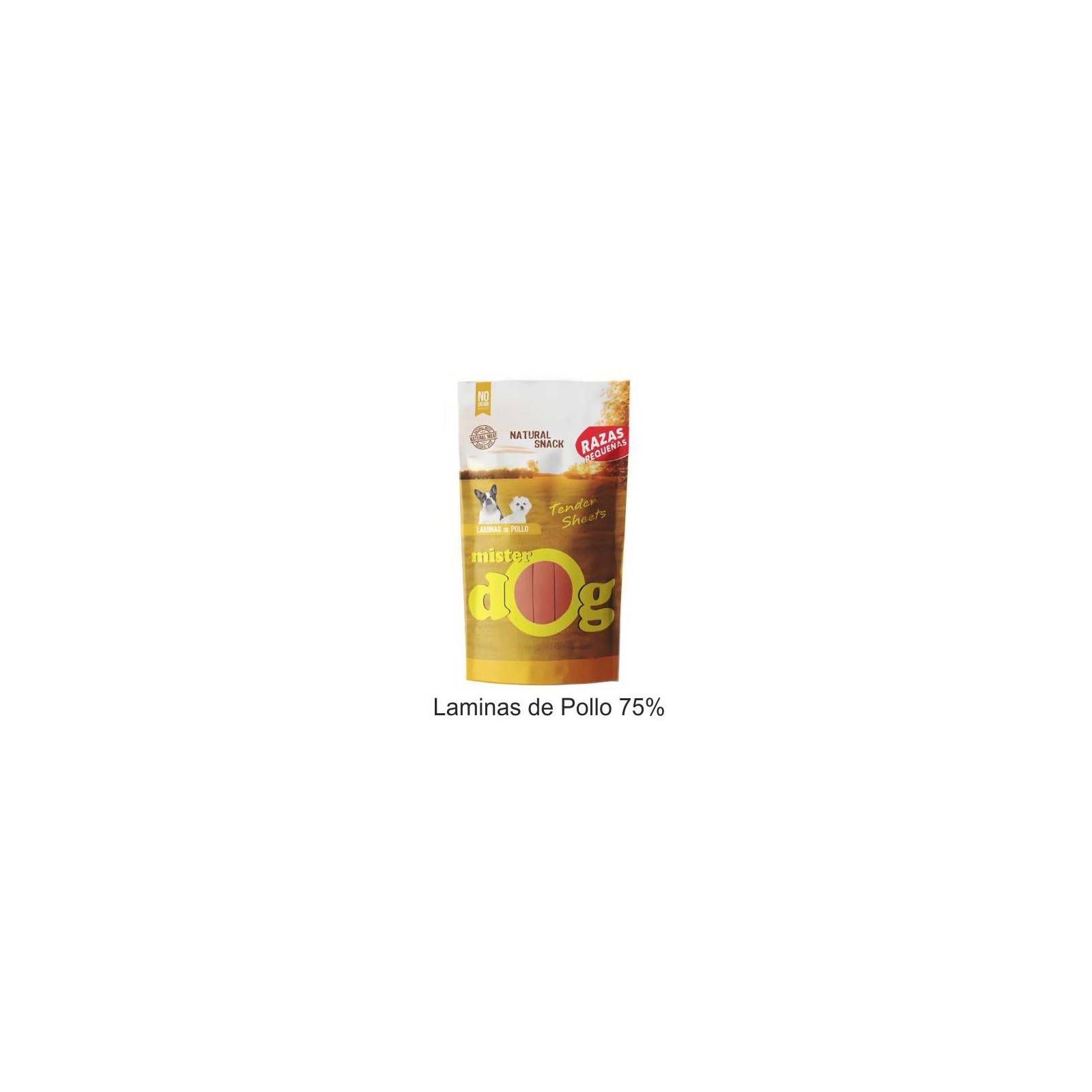 Snack Laminas De Pollo 70 Gr. Mister Dog