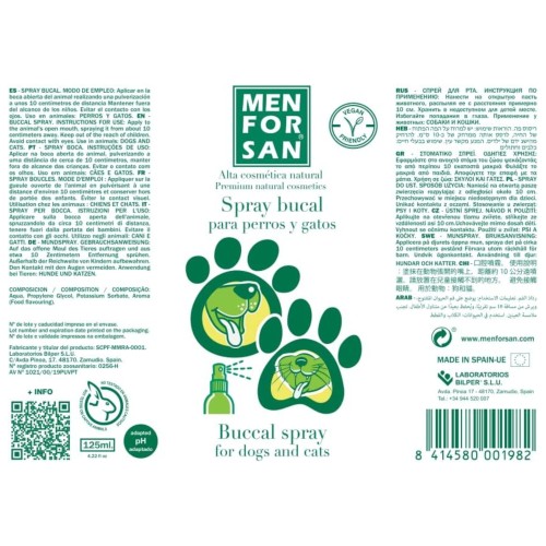 Menforsan Dental Spray 125 Ml for Dogs and Cats