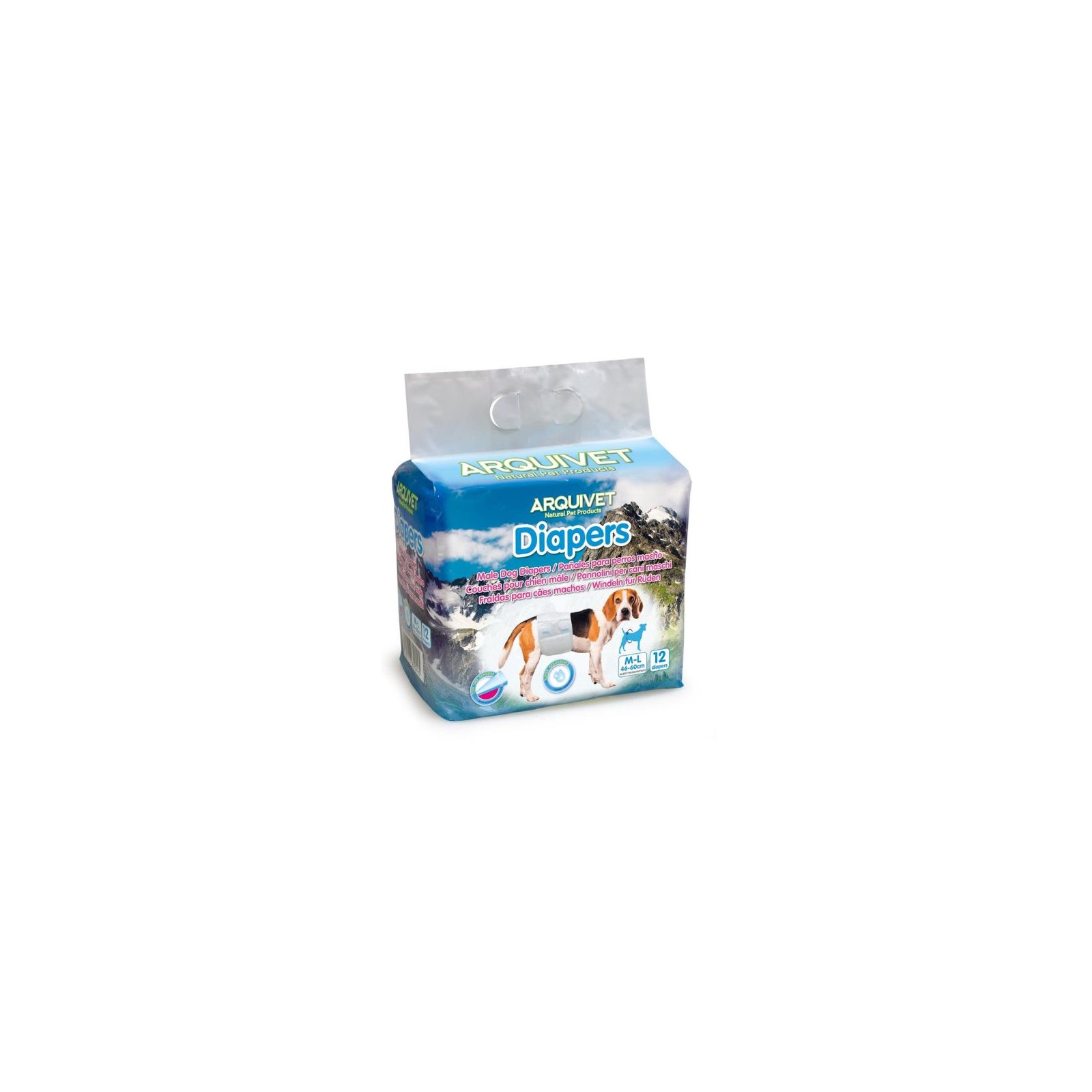 Male Dog Diapers Size M/L 12 Pack