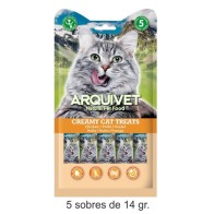 Snack Cremoso de Pollo para Gatos 5 Sobres 14g