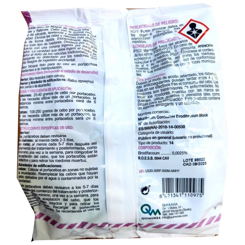 Muribrom Rodenticide Block 200g