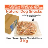 Snack Alitas de Pollo a Granel 3kg para Perros